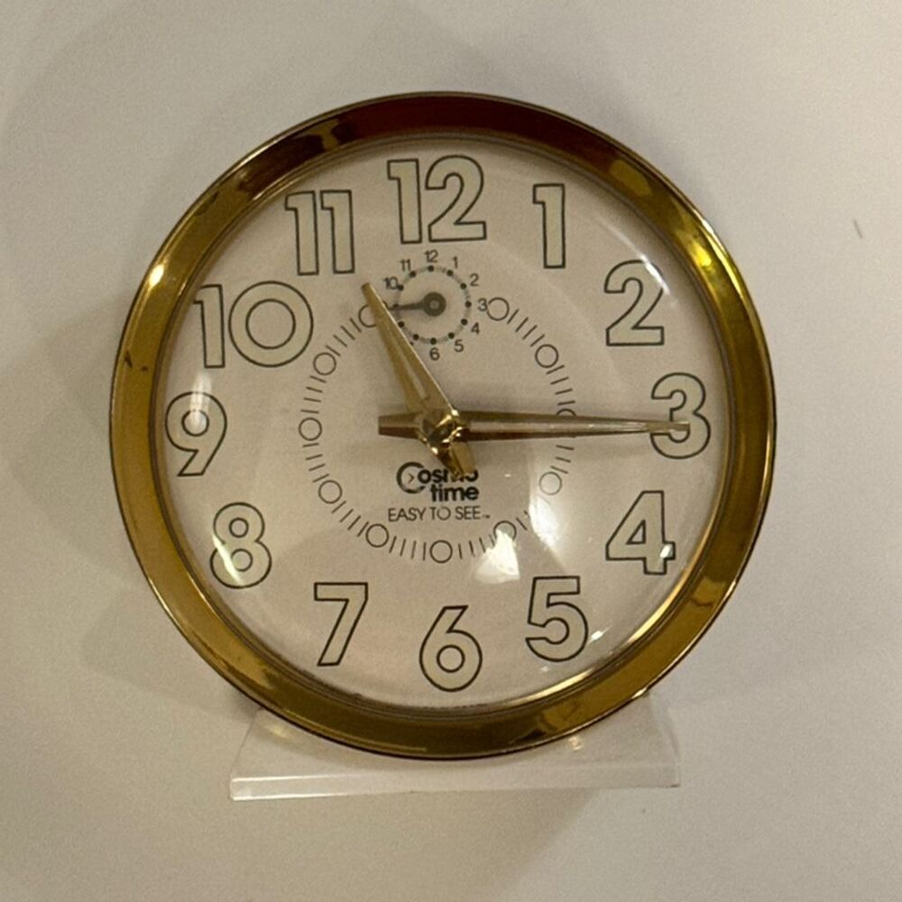 Rare Vintage Cosmo Time Alarm Clock MCM